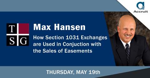 Man Hansen The Seminar Group Easements and 1031 Exchanges
