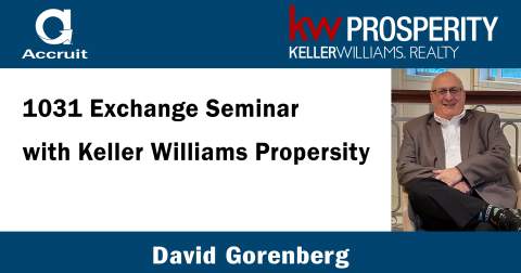 Accruit 1031 Exchange Seminar for Keller Williams Prosperity