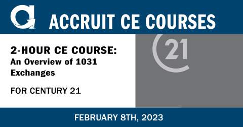 Accruit 1031 exchange ce course for century 21