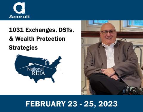 Accruit's David Gorenberg will be speaking at the National Real Estate Investors Association Winter Conference