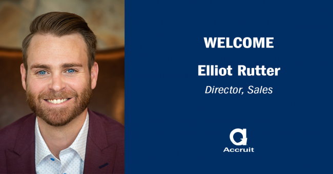 Elliot Rutter new Director, Sales