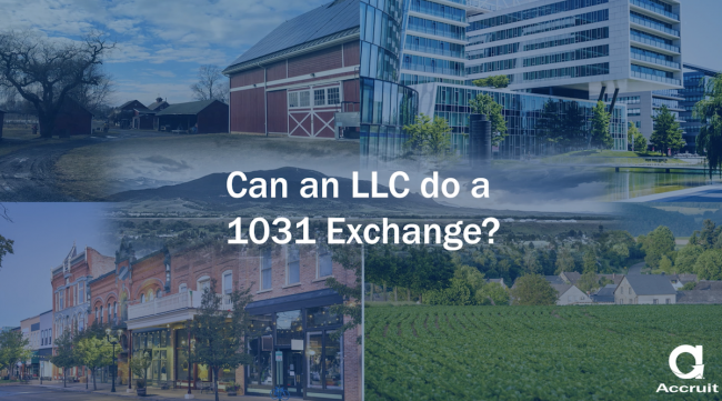 Can an LLC do a 1031 Exchange answered.