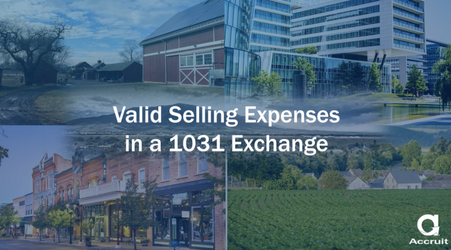 Valid Selling Expenses in a 1031 Exchange