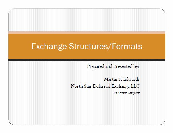 Exchange Structure Seminar
