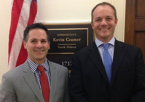 AED Vice President of Government Affairs Daniel Fisher and Accruit CEO Brent Abrahm